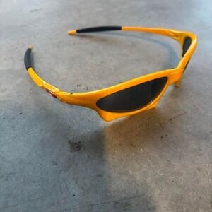 Vintage Oakley X Juliet Yellow Sunglasses Plastic Remake Made in Taiwan